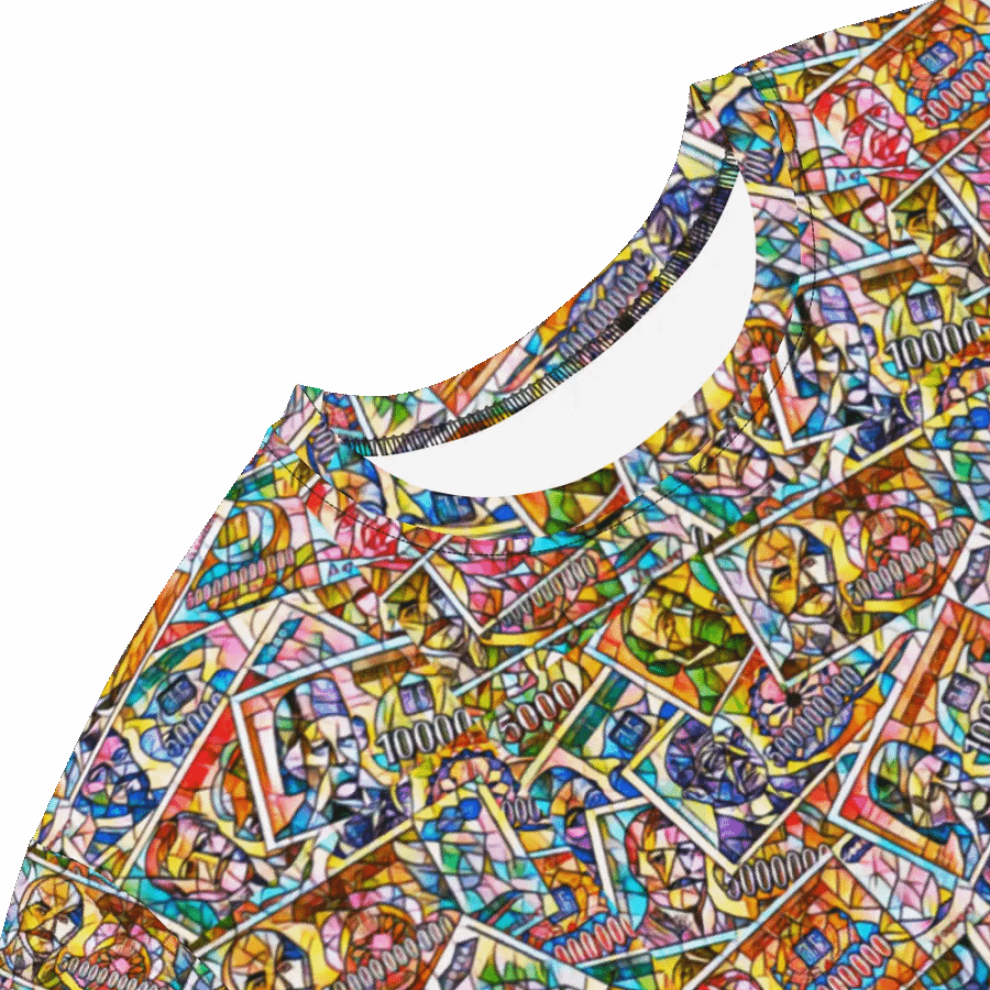Jugoslovenski inflatorni dinar 1993 (Kolaž/mozaik) All-Over Print T-Shirt Dress product image (4)