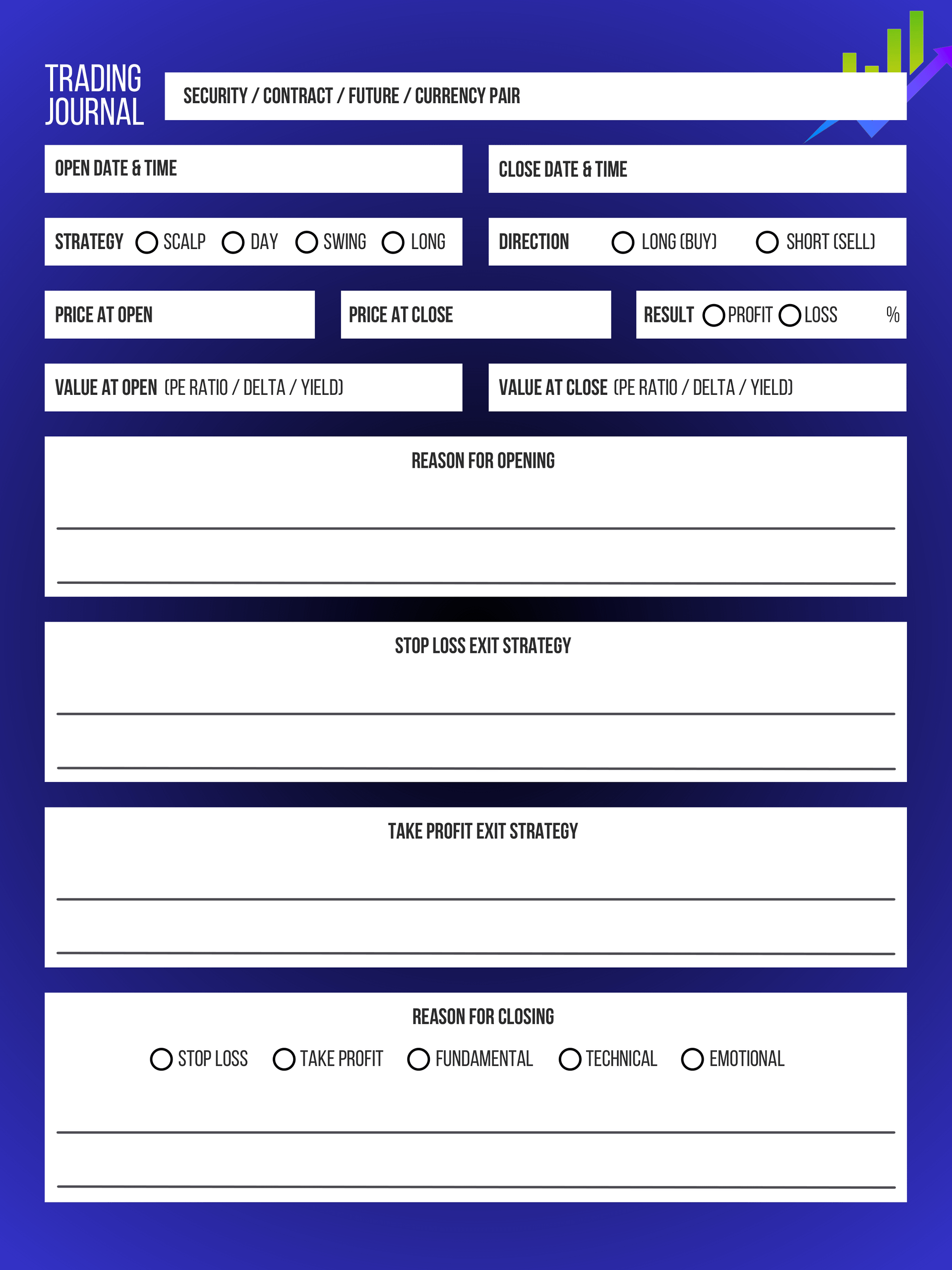 Trading Success Journal - PDF product image (6)