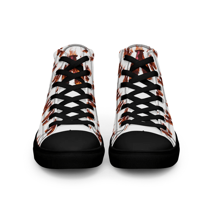 Whiskey Glass Grid Women's High Top Shoes product image (3)