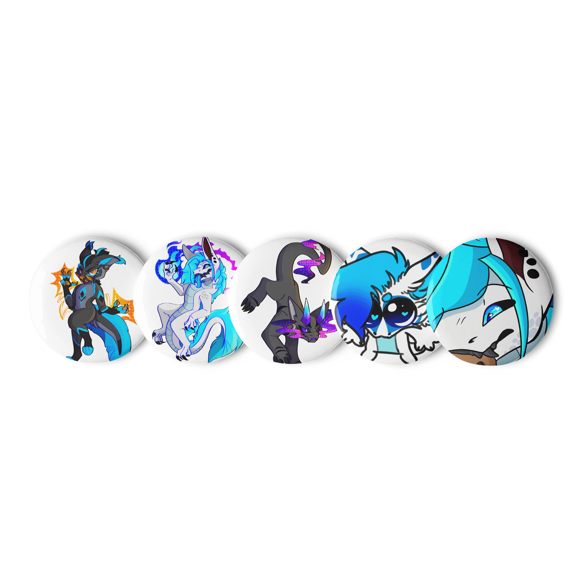 The Chaos Noodie Pin Buttons product image (1)