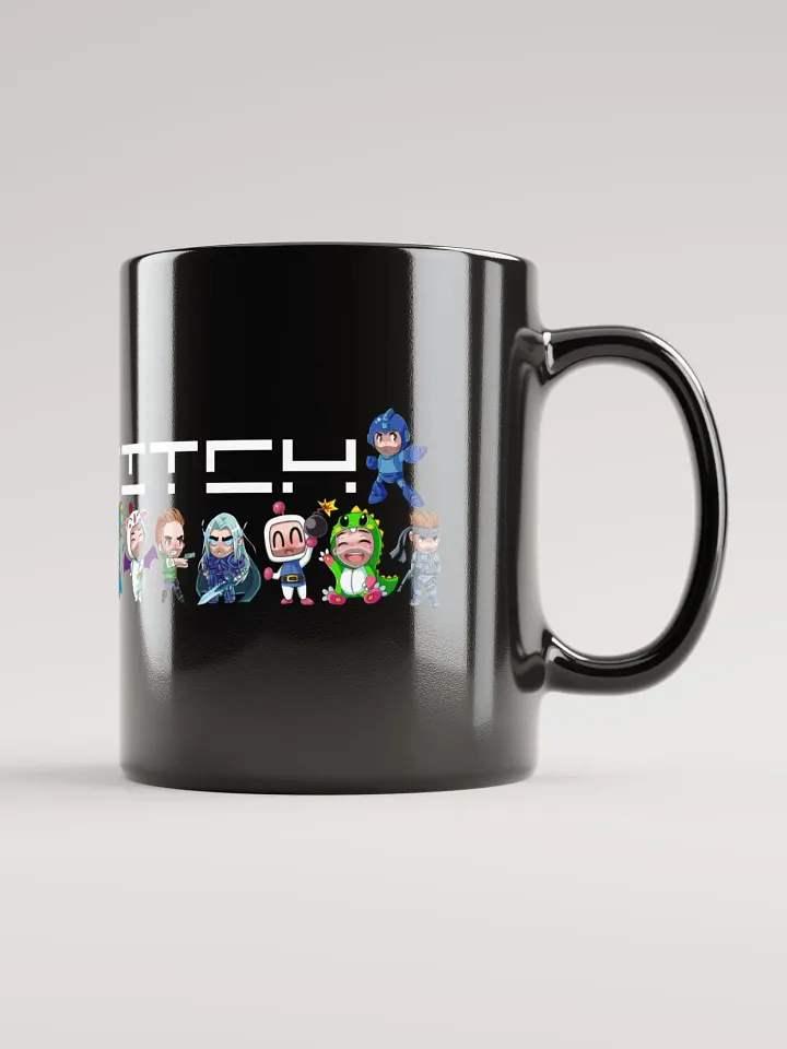 Pix Stitch Character Black Glossy Mug product image (2)