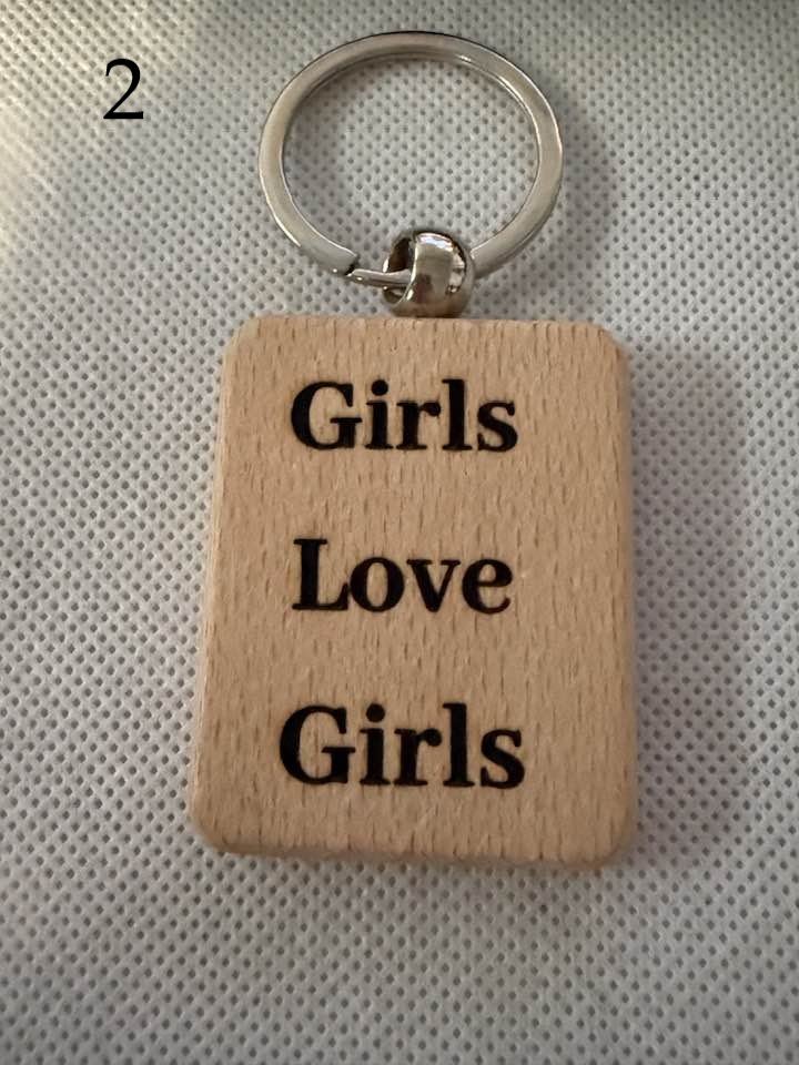 LGBTQ+ Wooden Engraved Keychains | Pride, Love & Identity Designs | Handmade & Meaningful (3) product image (2)