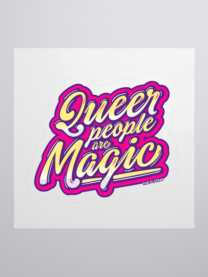 Queer People Are Magic purple sticker product image (1)