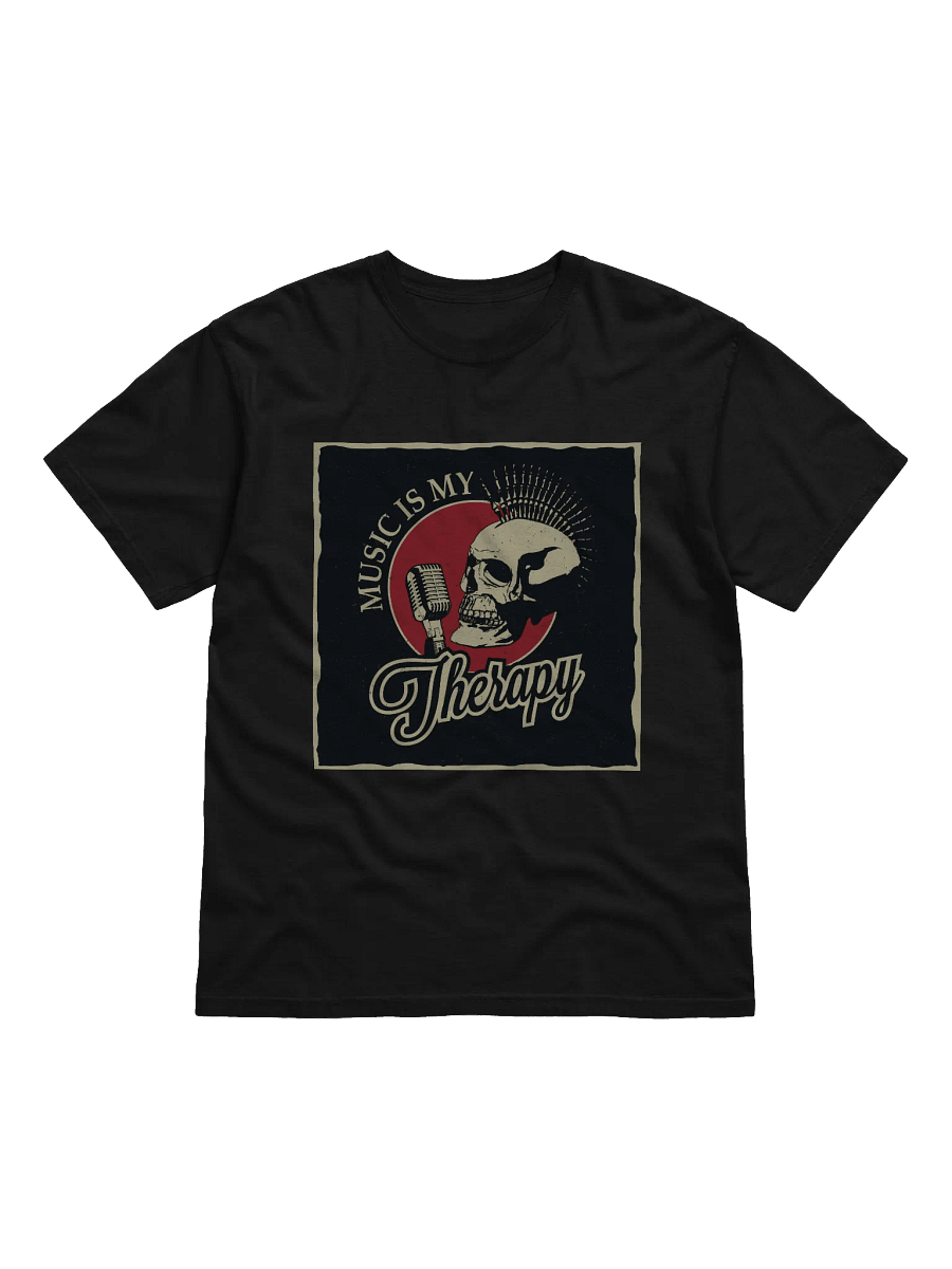 Music Therapy Skull Graphic T-Shirt product image (2)