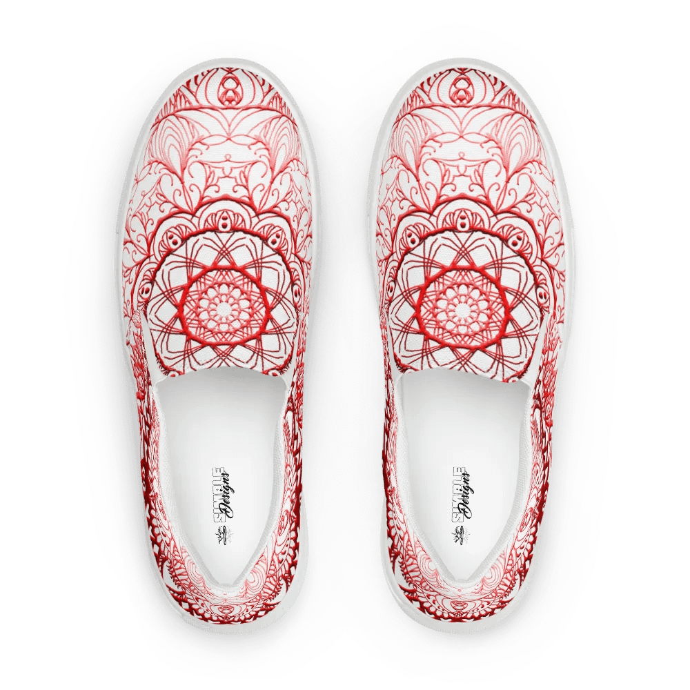 Radiant Red Mandala Slip-Ons product image (7)
