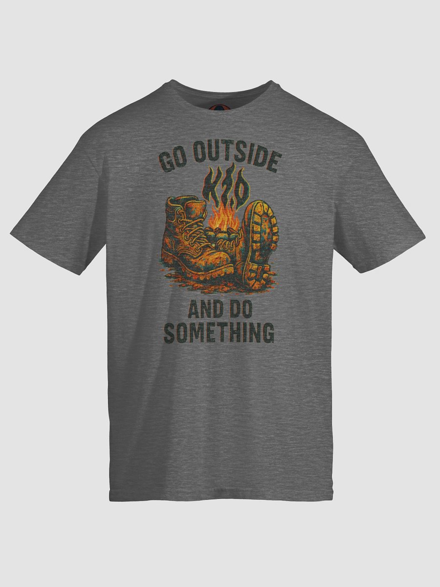 Go Outside and Do Something Tee – Graphite Heather Edition product image (5)