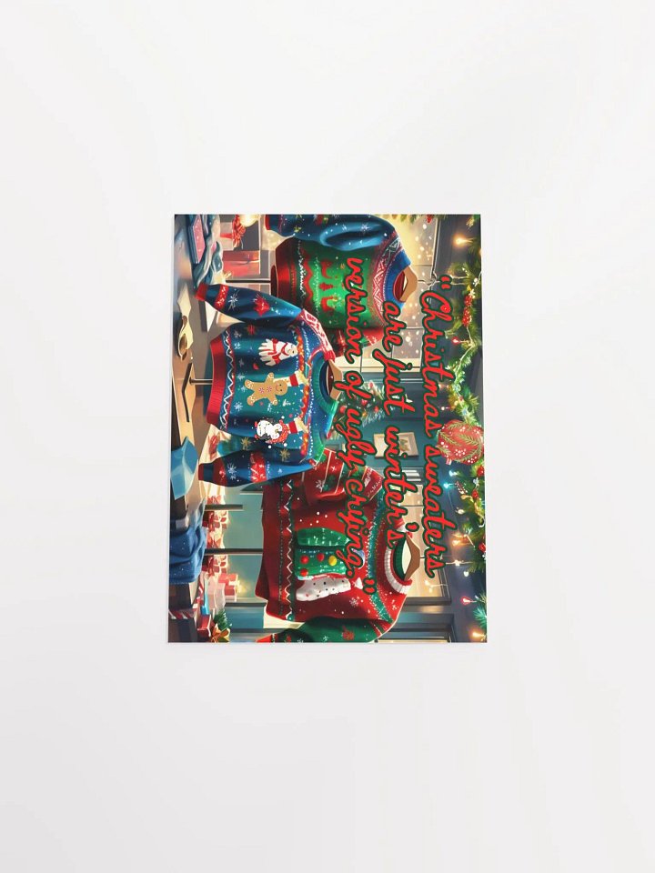 Festive Christmas Sweaters Poster product image (1)
