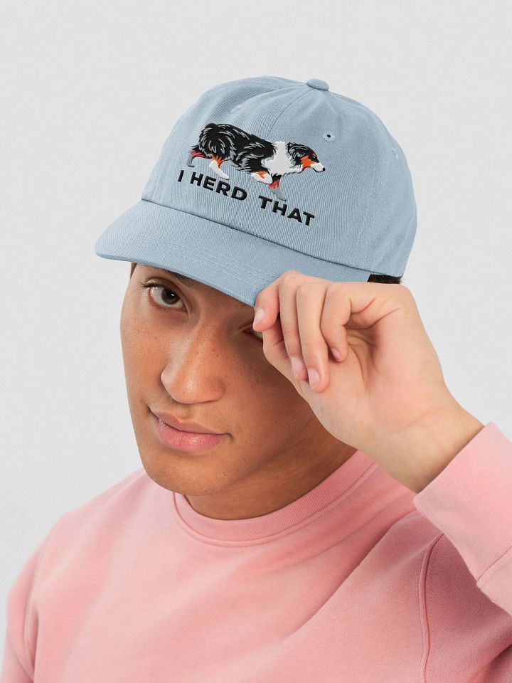 I Herd That Classic Dad Hat(Embroidered) of an Australian Shepherd(Tricolor) product image (18)