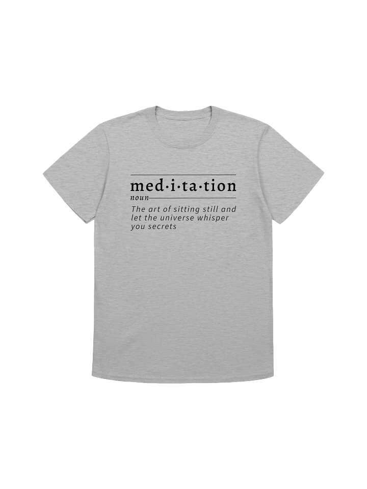 Meditation Definition Unisex Tee blk product image (1)