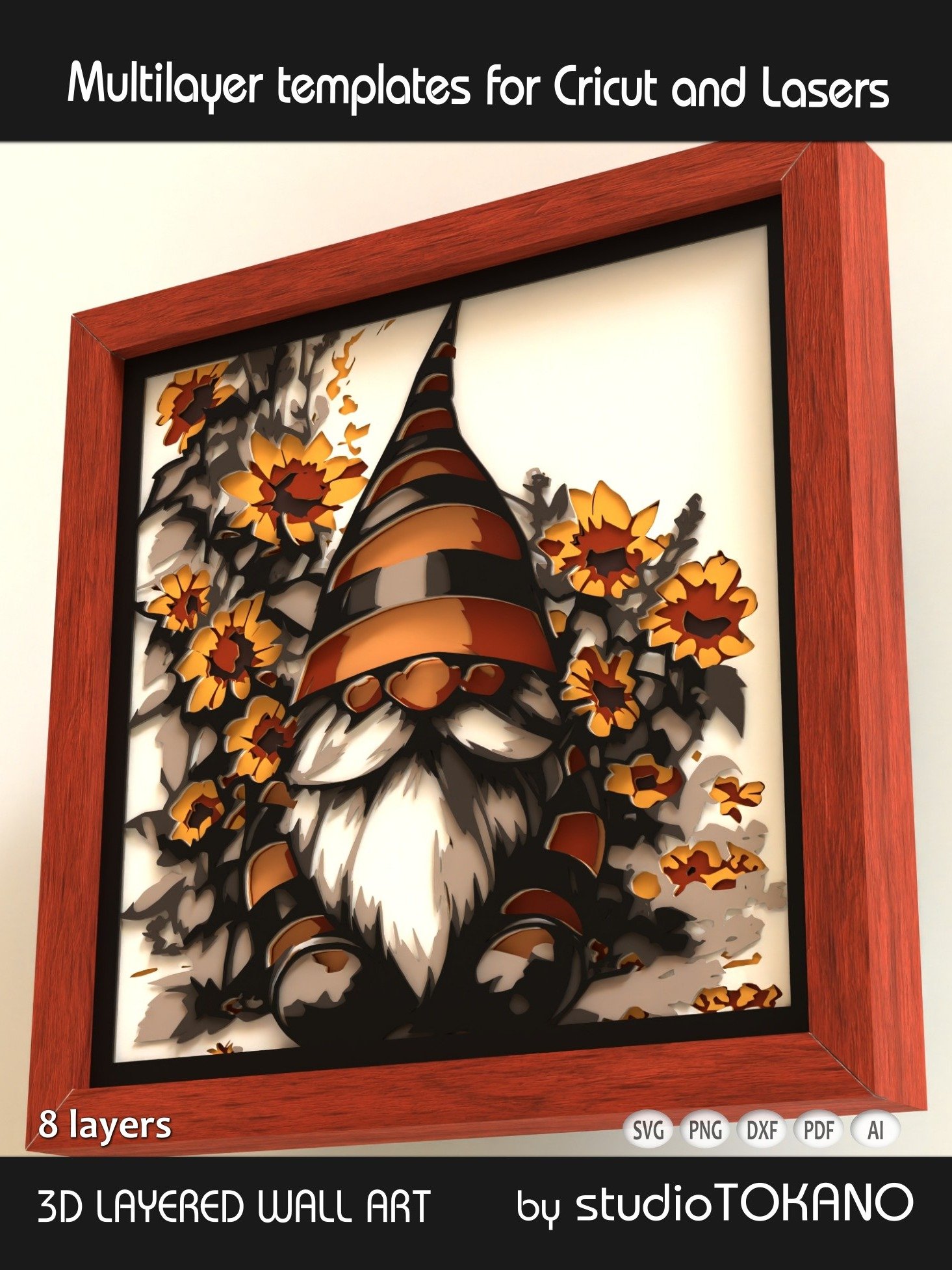 Gnome 3D layered Shadowbox product image (6)