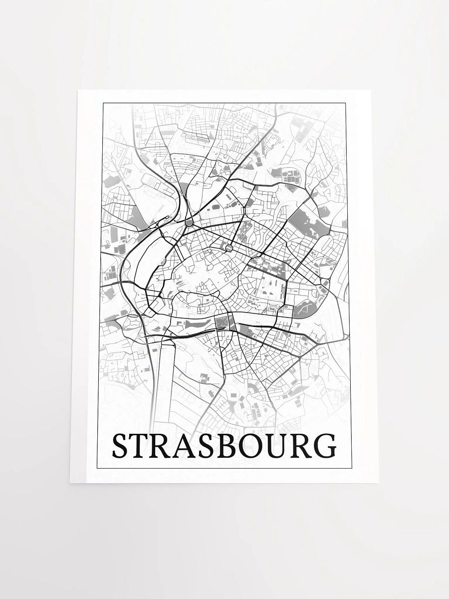 Strasbourg, France, city map print product image (18)