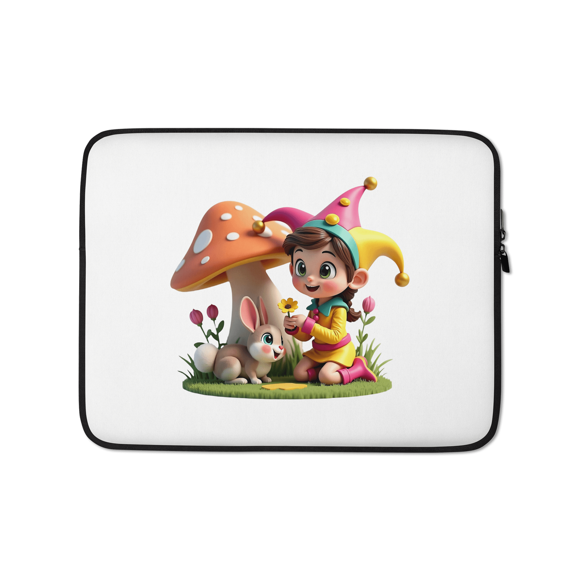 JessyJesty “Bunny Cuddles” Laptop Sleeve – Soft, Sweet, and Super Protective! product image (1)