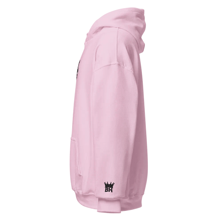Box Head Embroidered Floral Logo Pink Hoodie product image (2)
