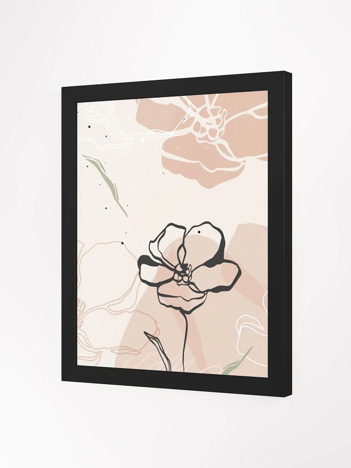 Minimalist Floral Framed Poster product image (29)
