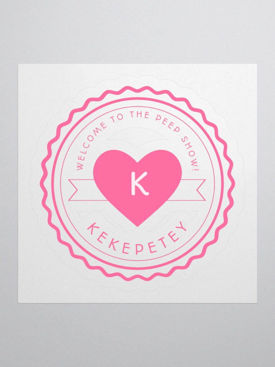 Kekepetey Logo Sticker - Pink product image (3)