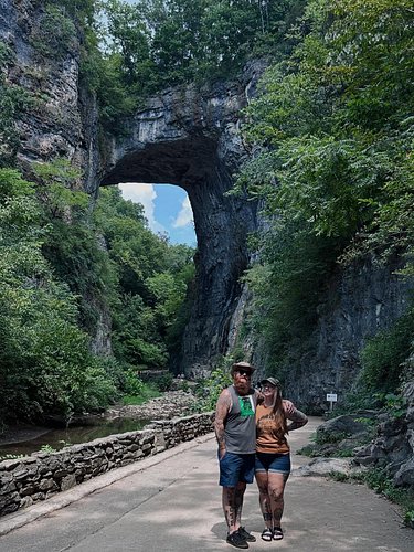 Justin somehow made it almost 36 years before he saw this Virginia wonder, which is practically in our back yard 🏞️

#natural...
