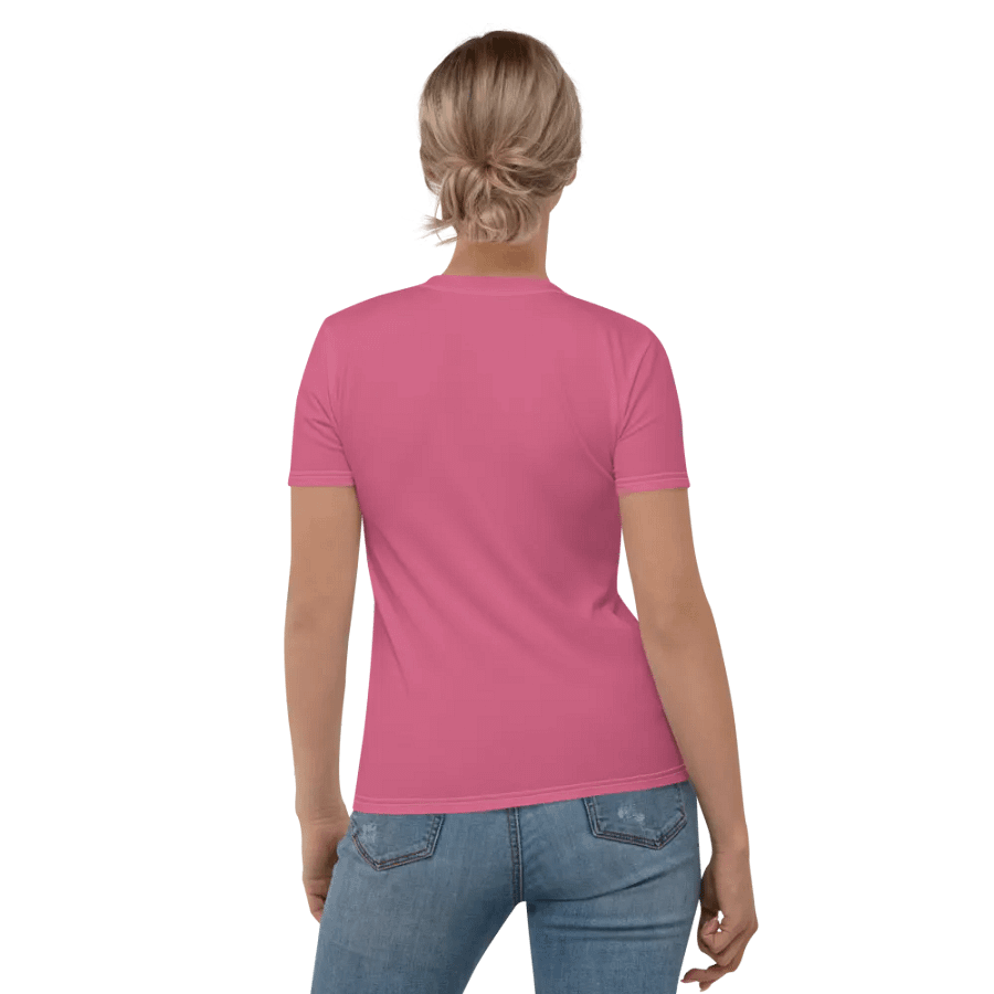 Plain Rosy Blush Pink Soft Summer Women's Crewneck Polyester Heavyweight Premium T-Shirt by Treasure Pie product image (5)