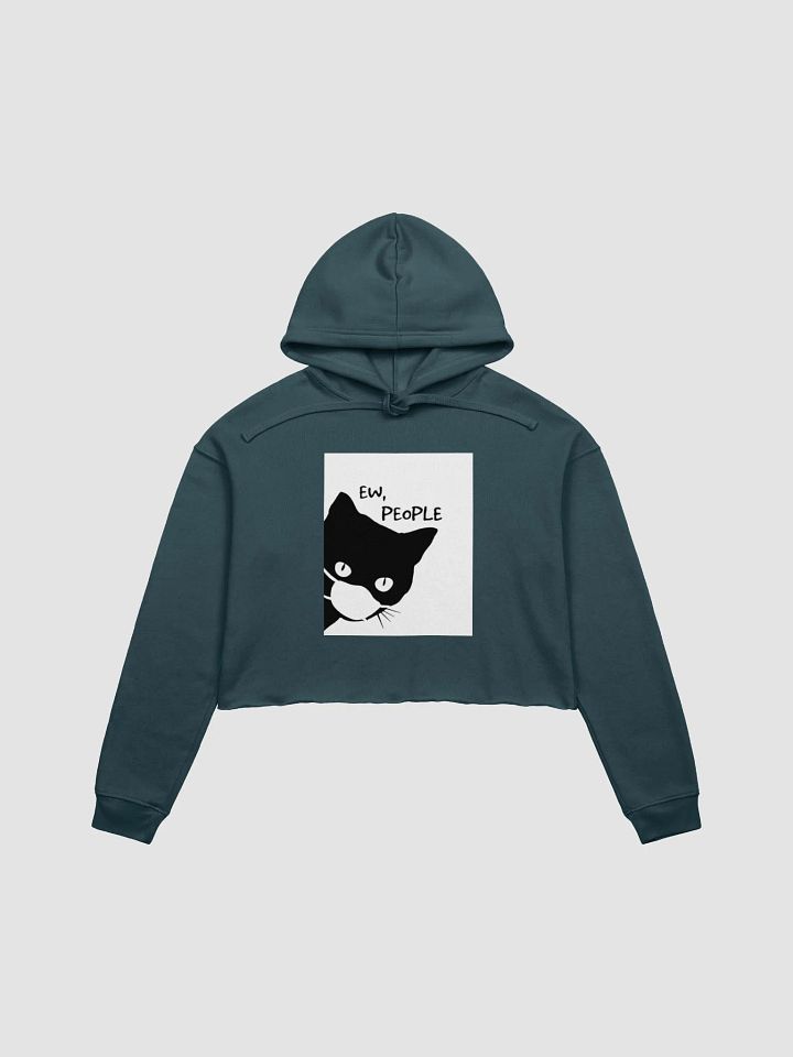 Quirky Cat Face Mask Crop Hoodie product image (6)