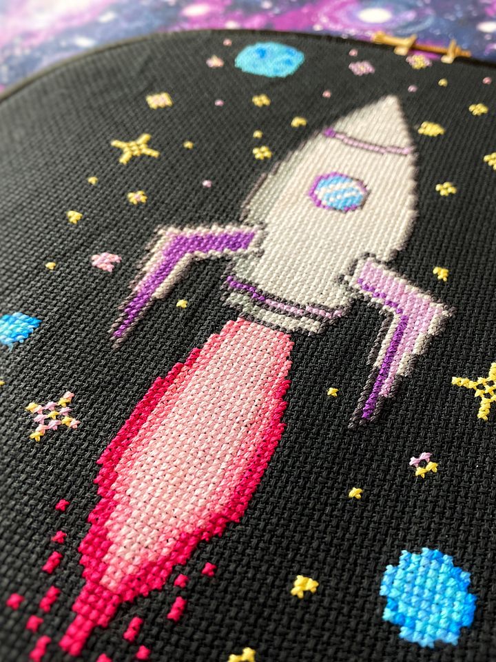 Pastel Rockets - Cross Stitch Pattern product image (2)