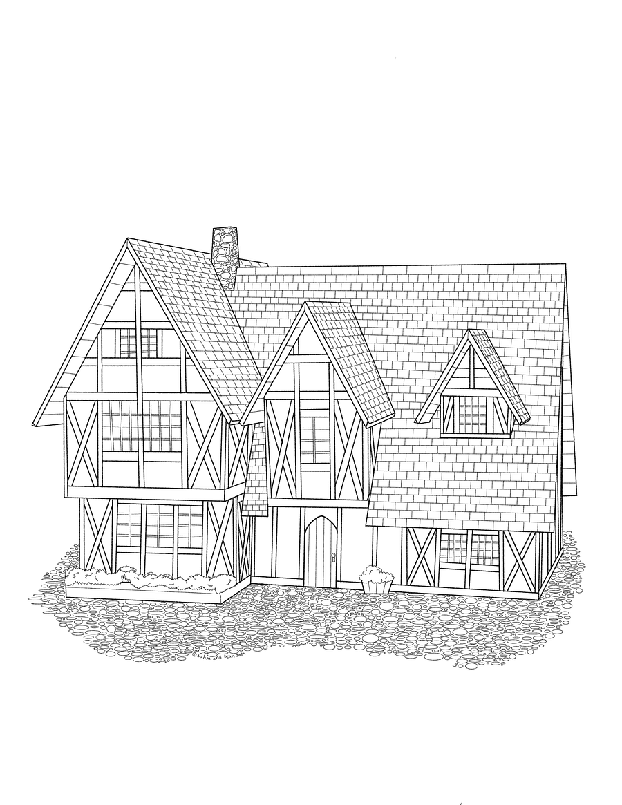 Coloring Like a Nerd - Free Coloring Sheet PDF for the Architecturally Inclined product image (6)
