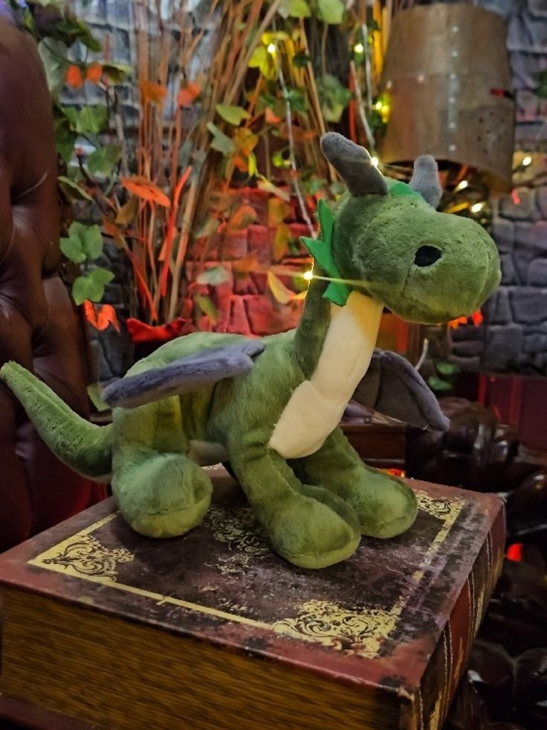 The Armored Kingdom Green Sitting Snugglefang the Soft Dragon Plushie product image (4)
