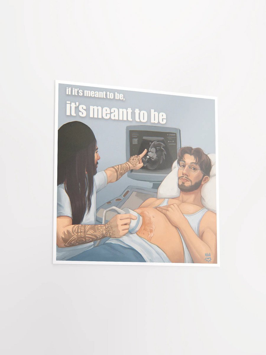 Pregnant no Money print product image (14)