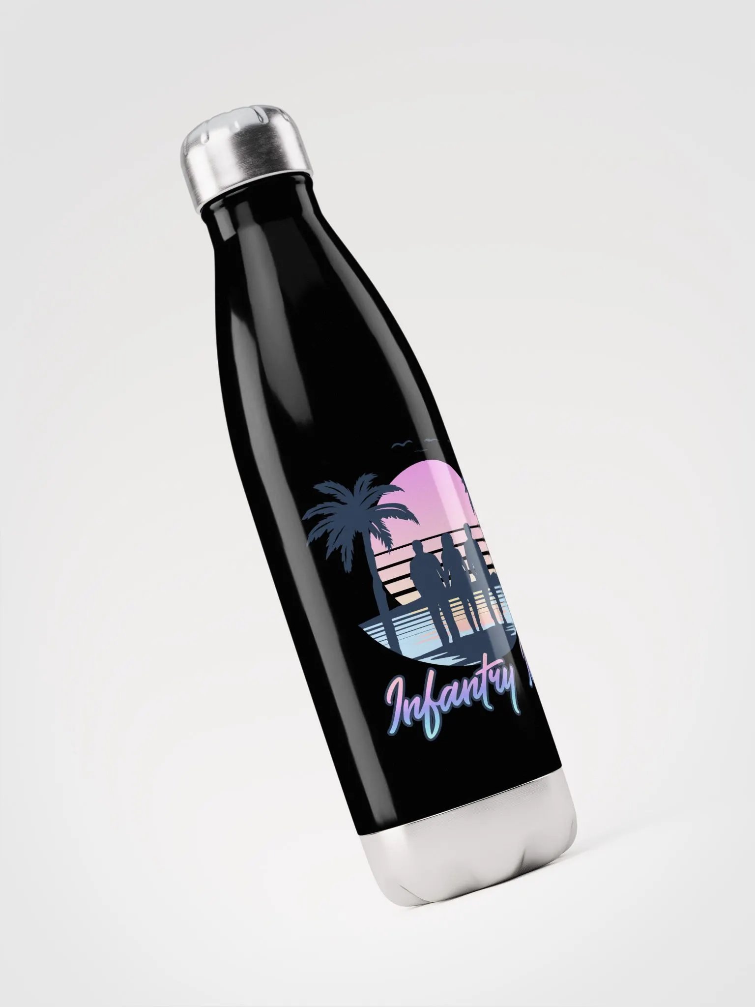 Tropical Silhouette Stainless Steel Water Bottle product image (6)