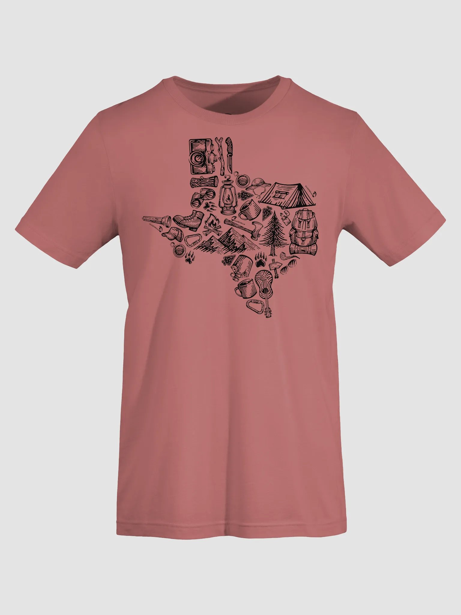 🥾 Texas Outdoors T-Shirt | Bella+Canvas Unisex Tee | Hiking & Nature Collage Design product image (46)