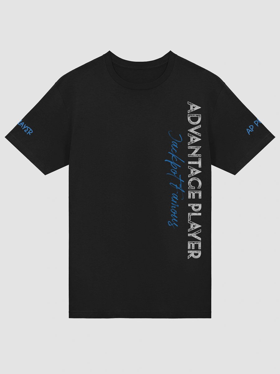 "Advantage Player" Vertical Tee – Jackpot Famous Official Black Edition product image (5)