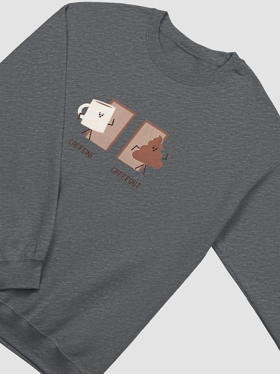 Caffeine vs Caffeout Cartoon Sweatshirt product image (14)