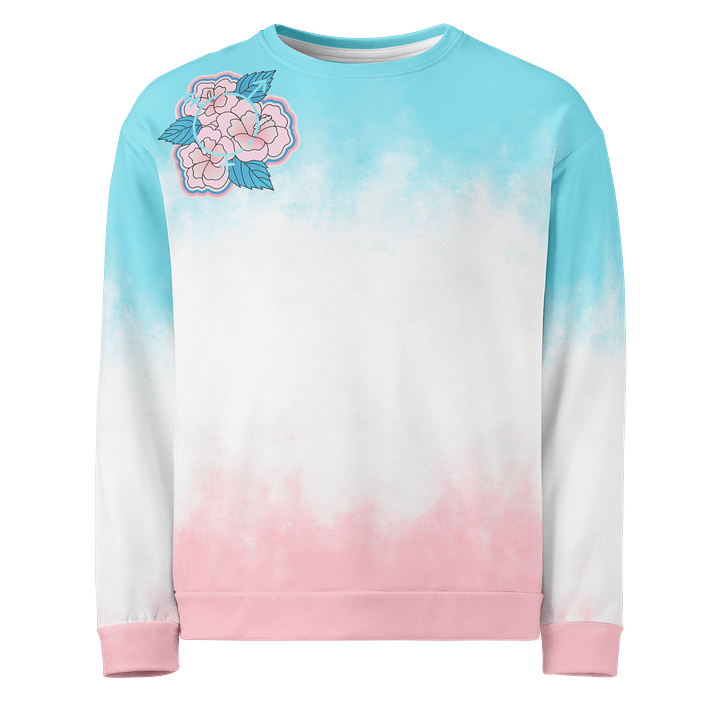 LGBTQIAP2S+ 2025, Trans Flower with Symbol, Sweatshirt product image (1)