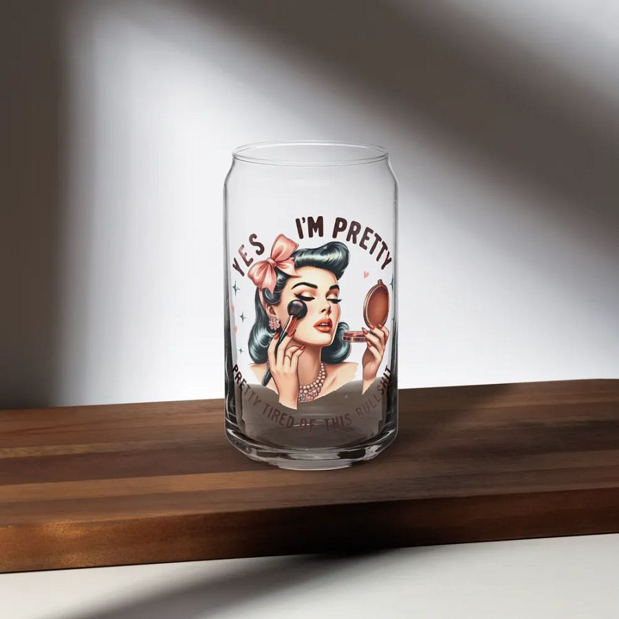 Yes I*m Pretty Cup With Lid And Straw product image (5)