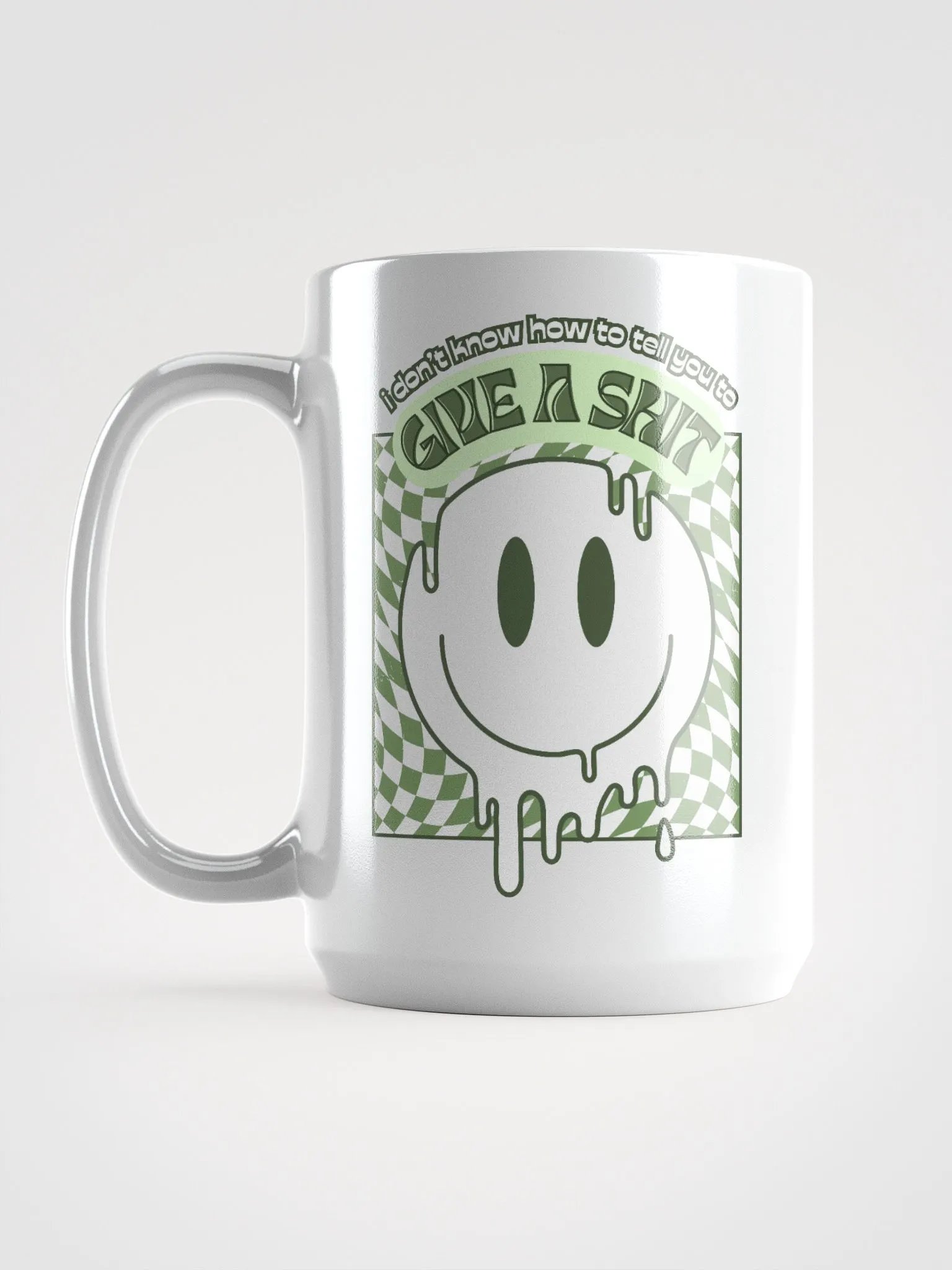 GIVE A SH*T white glossy mug product image (4)