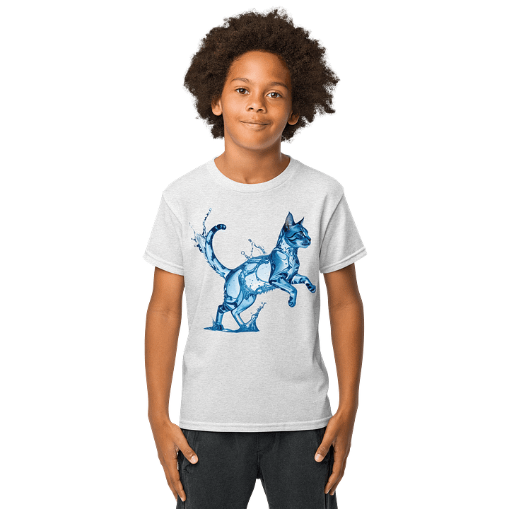 Water Cat Youth Shirt (color choice) product image (8)