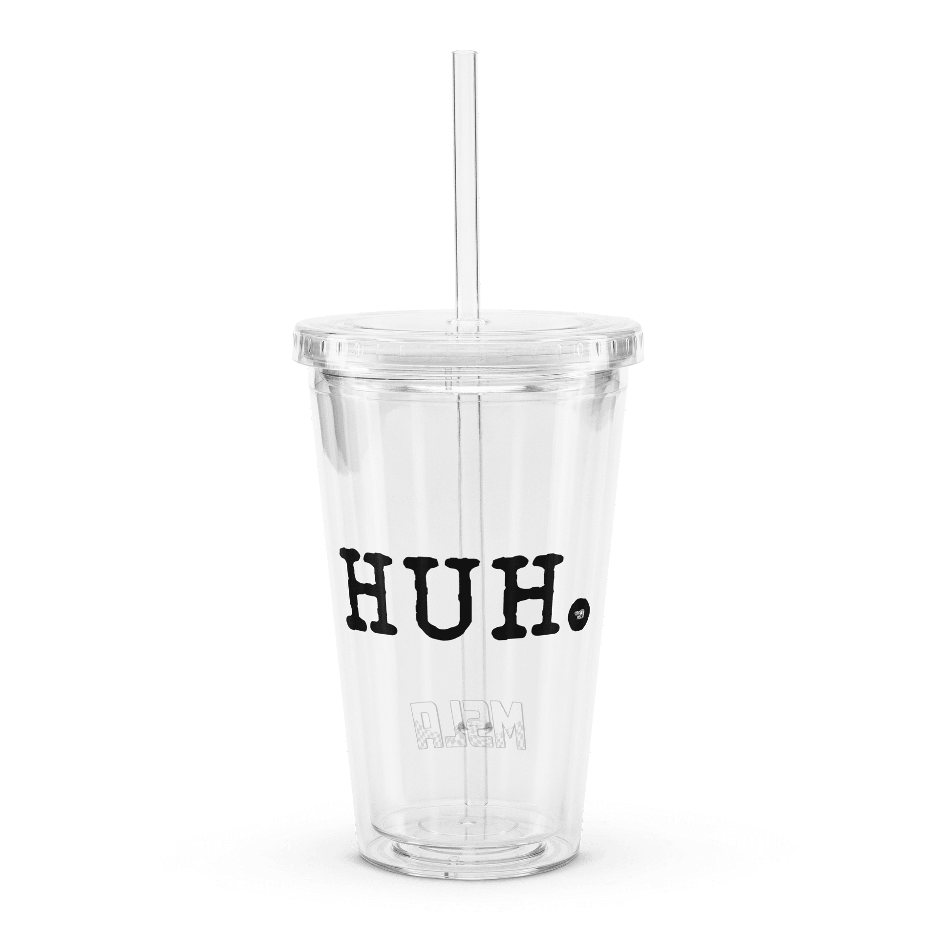 Huh - Double Wall Clear Plastic Tumbler product image (3)