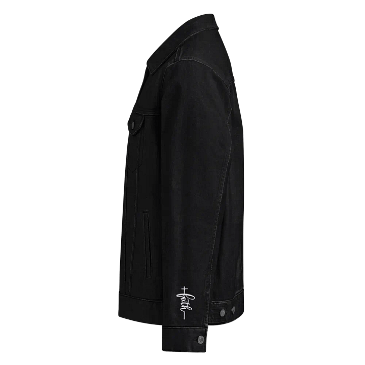 Faith Cross Denim Jacket product image (1)