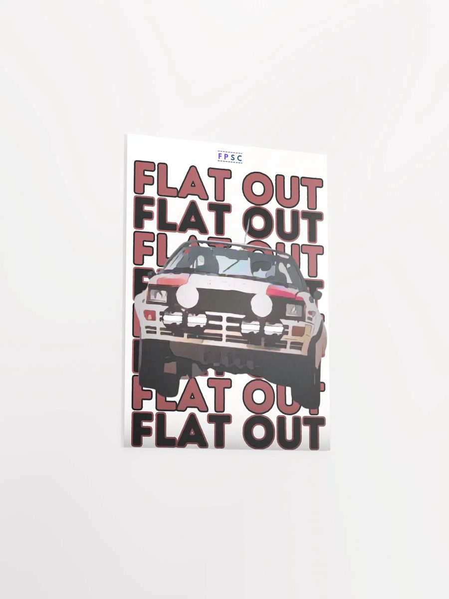 "Flat Out" Rally Poster product image (4)