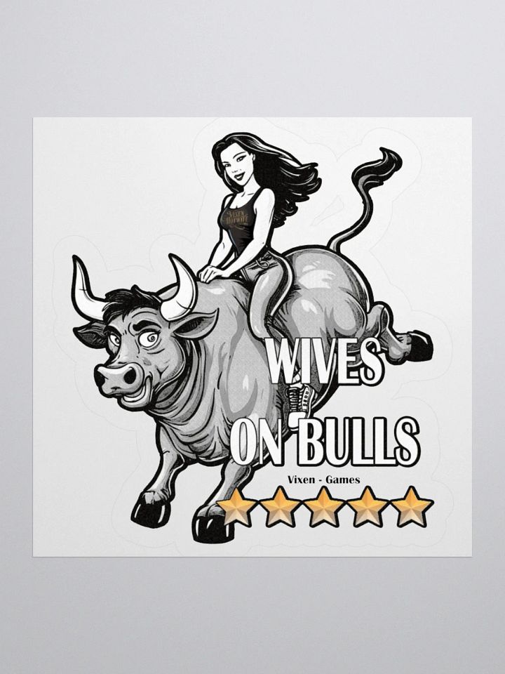 Wives On Bulls Five Stars 5 Stars Vinyl Sticker product image (3)