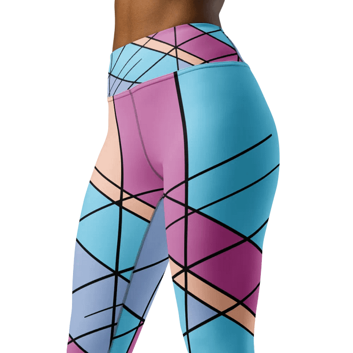 Cool Colorful Geometric Yoga Leggings product image (1)