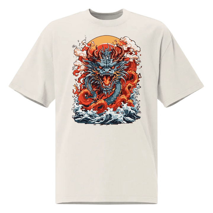Crimson Dragon Oversized T-Shirt product image (1)