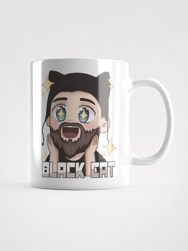 Starry-eyed Black Cat Mug product image (1)