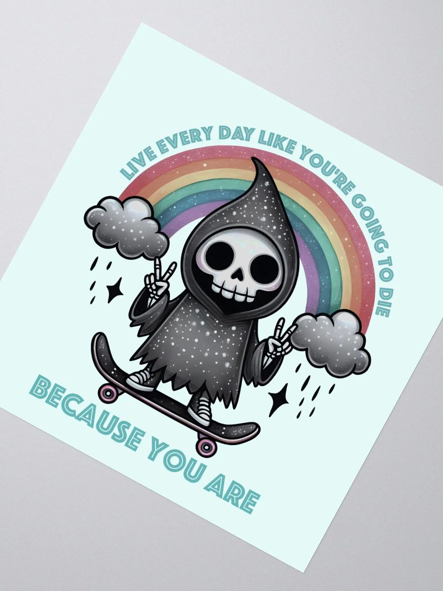 Live Every Day Sticker (Teal) product image (2)