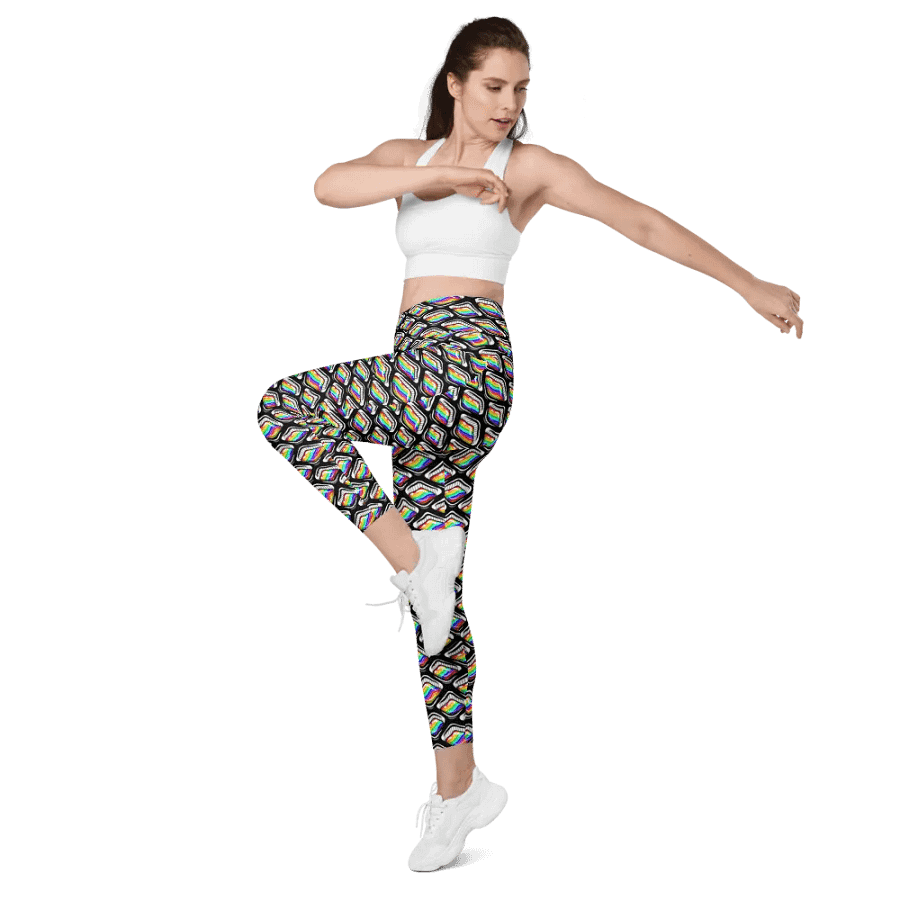 Rainbow Squares Pocket Legging product image (10)