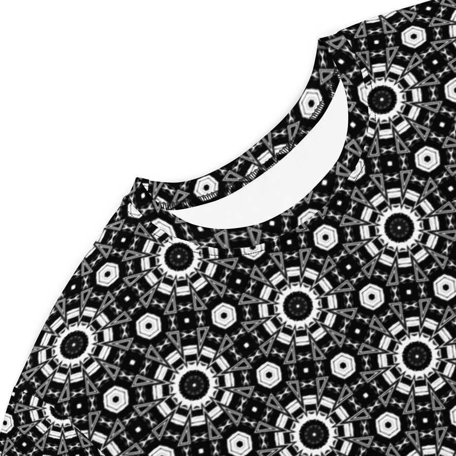 Abstract Monochrome Circles T Shirt Dress product image (5)