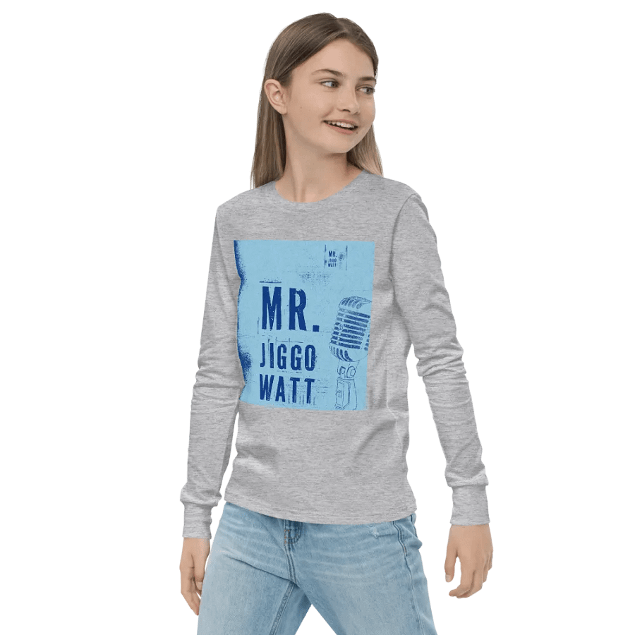 Mr.Jiggowatt Retro Vibes Youth Long Sleeve Tee product image (3)