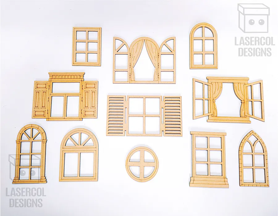 Windows Cut Outs - Laser Cut Files product image (9)