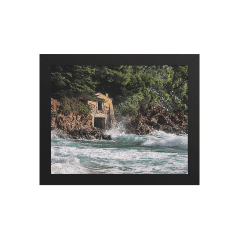 Print Fine Art - Limited Edition - Seaside Hut, Pramousquier Beach, "Battling Time" product image (1)