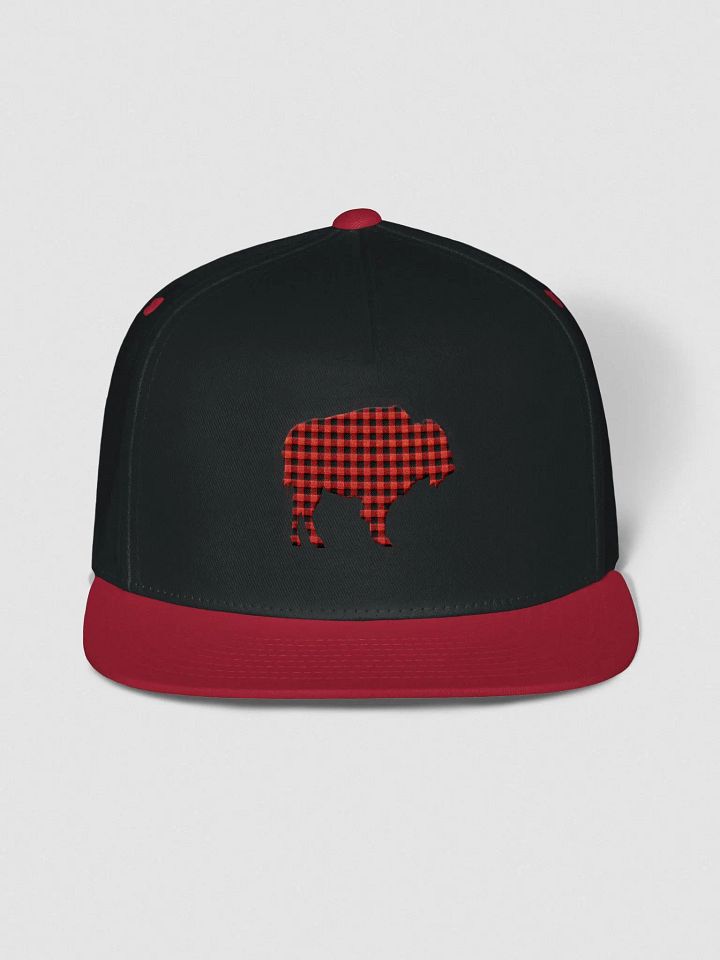 Buffalo Check Cotton Twill Flat Billed Cap product image (1)