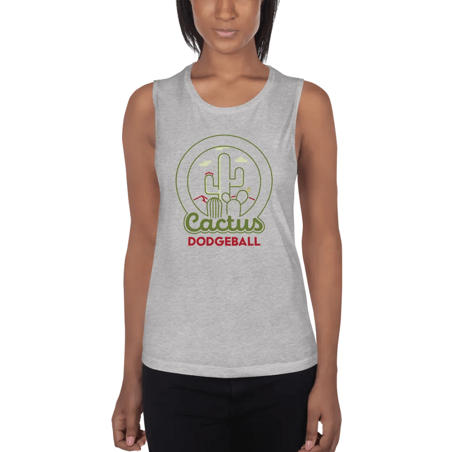 Cactus Dodgeball Women's Muscle Tank product image (2)