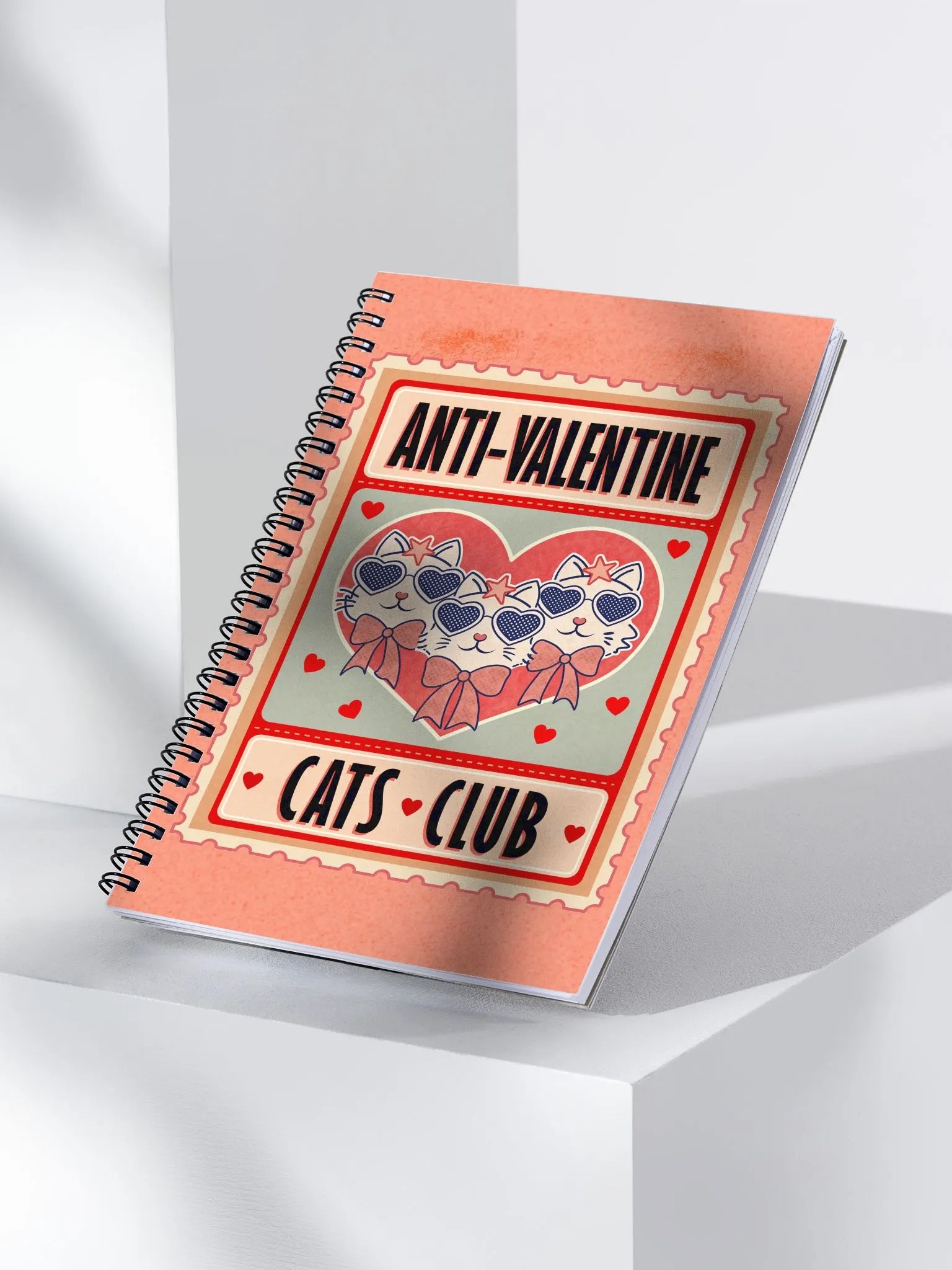Galentine Cats Club - spiral notebook product image (3)